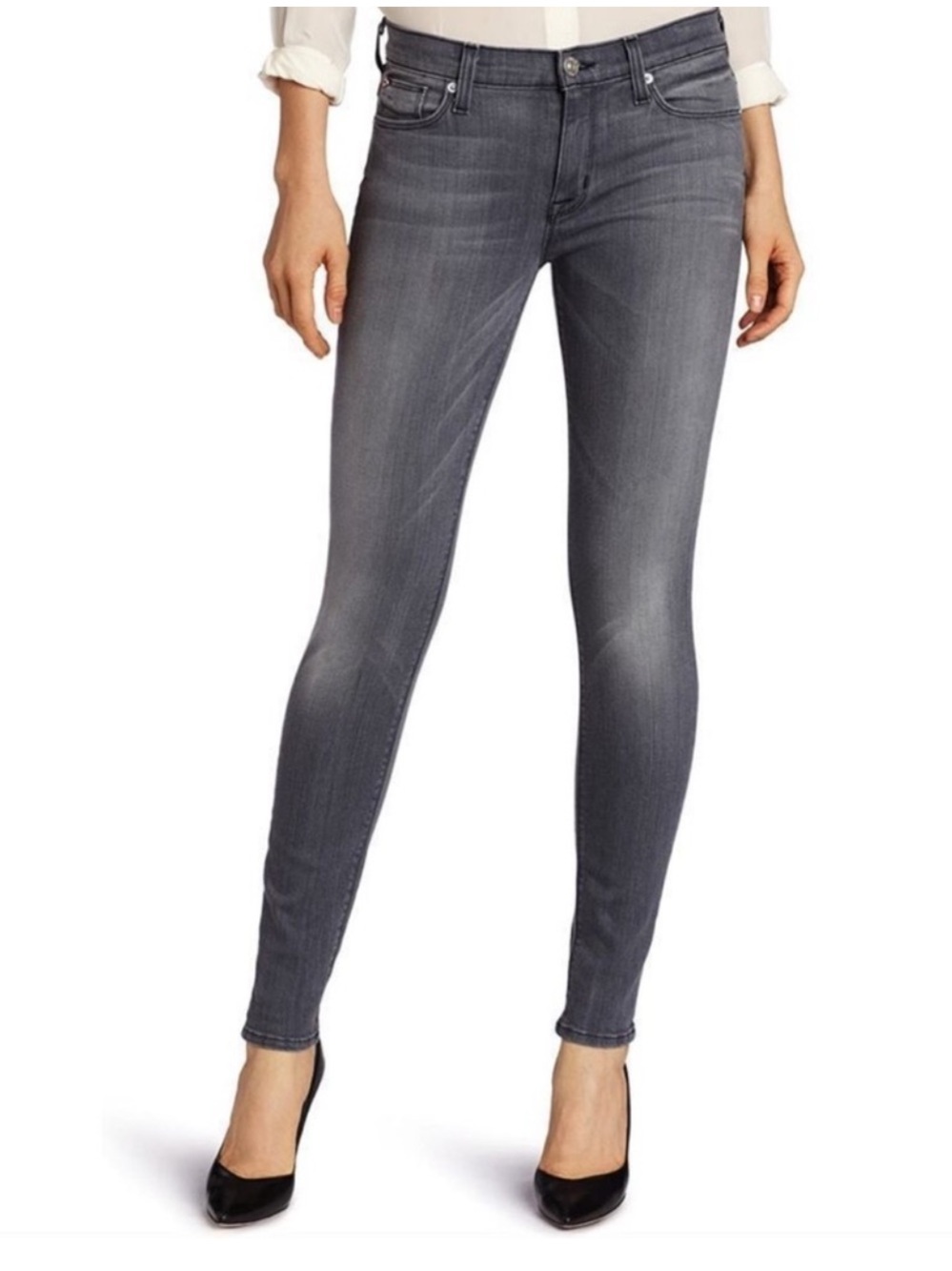 Hudson Jeans Nico Super Skinny Mid-Rise Ally Gray Wash Size 31